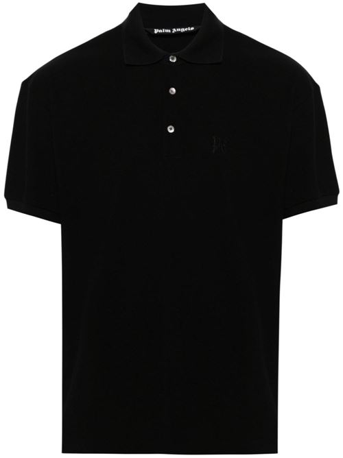 Short-sleeved polo shirt PALM ANGELS | PMGB012R24FAB0011010